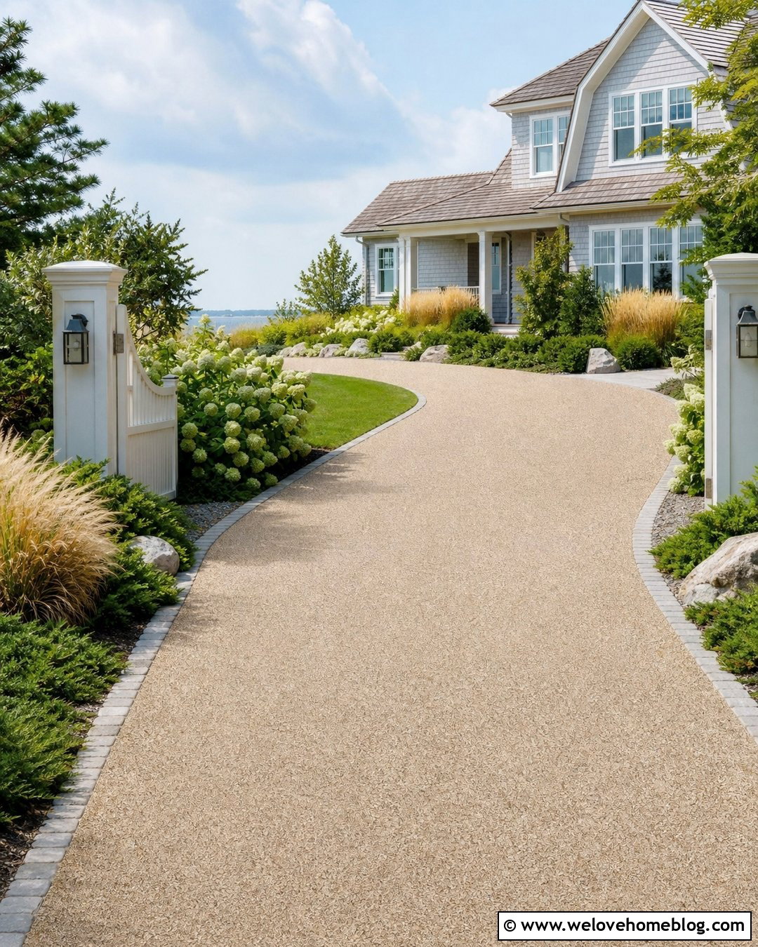 Sandy Resin Driveway For A Coastal House - 40 resin driveway ideas