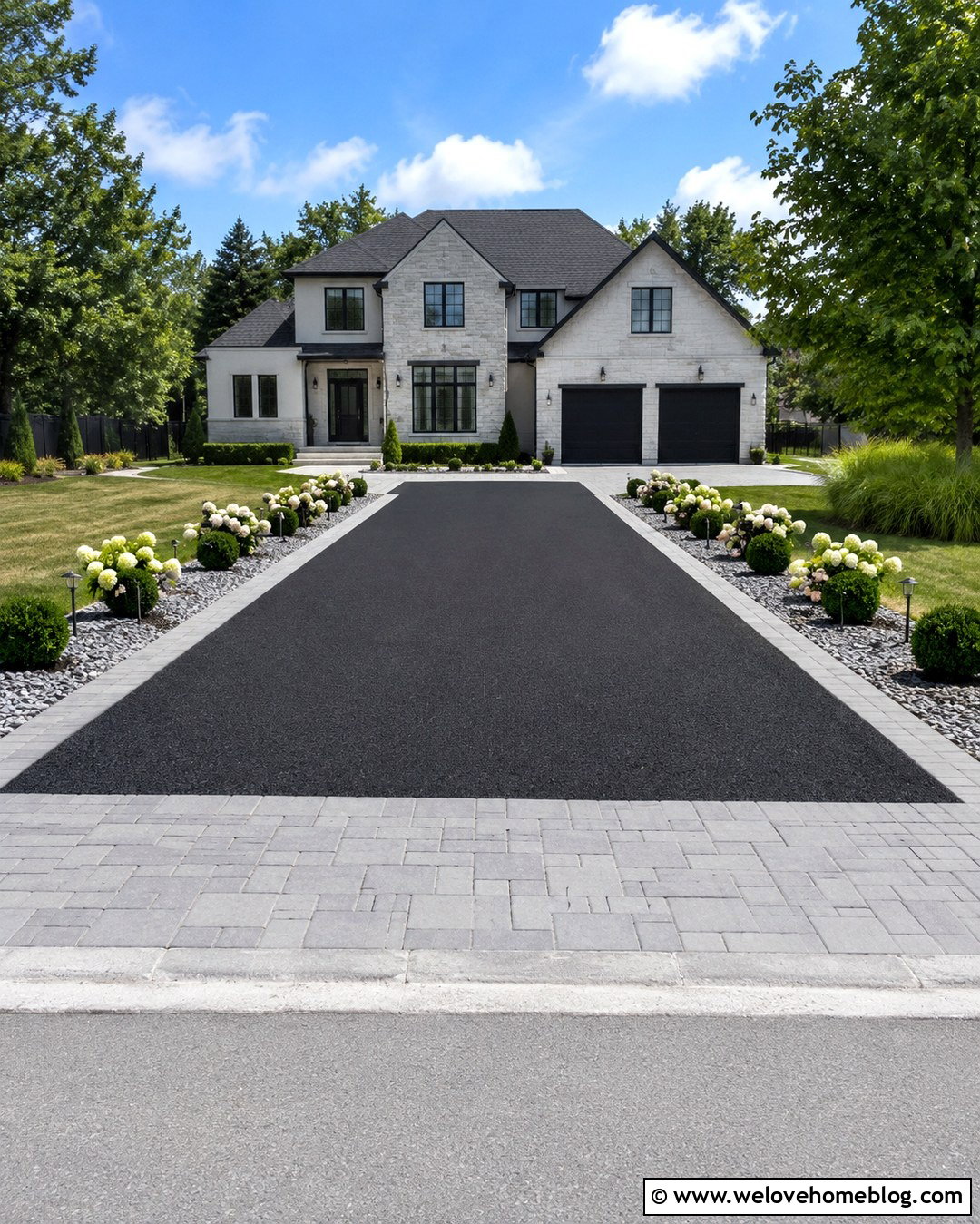 Sealed Millings Driveway With Clean Borders - 20 Millings Driveway Ideas
