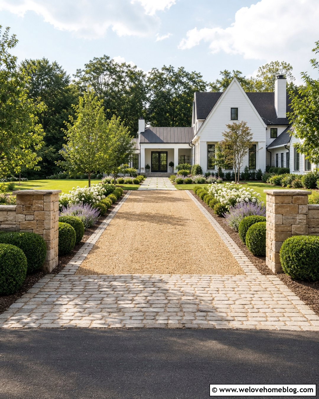 Self Binding Gravel Driveway With Cobblestone Apron - 20 self binding gravel driveways ideas