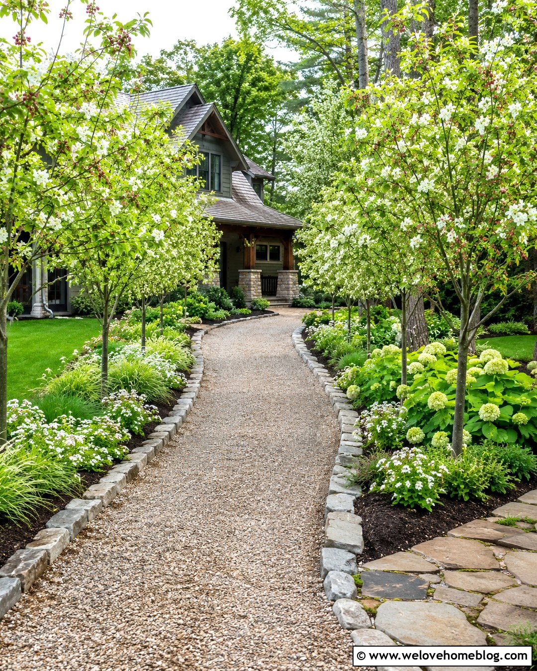 Serviceberry Cottage Driveway - 25 trees to line driveway ideas