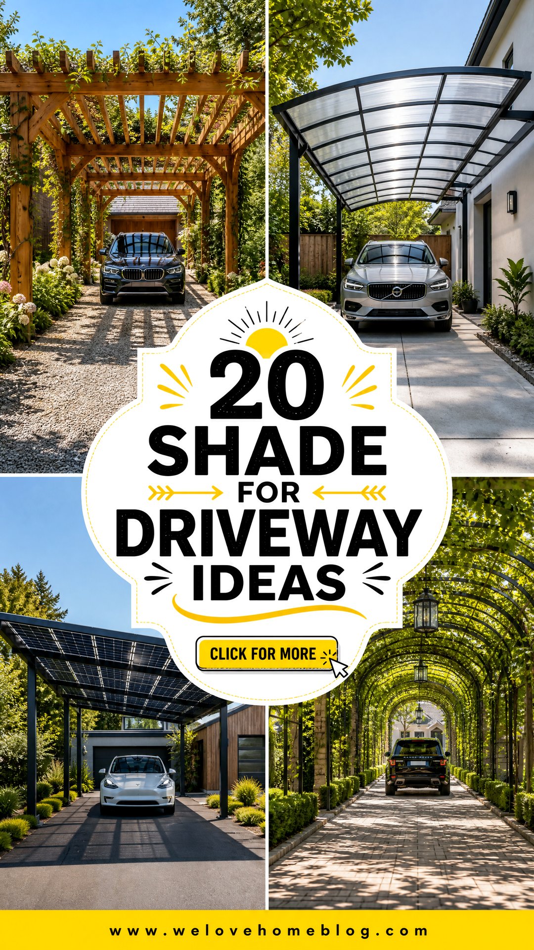 20 Shade for Driveway Ideas to Keep Cars Cooler This Summer - 20 Shade for Driveway Ideas to Keep Cars Cooler This Summer
