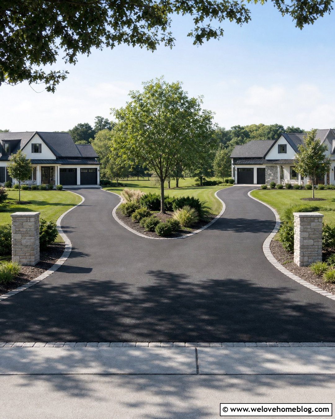 Shared Driveway Fork Layout - 30 Driveway Design Layout Ideas