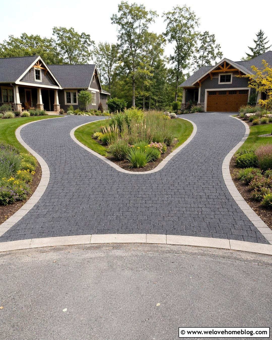 Shared Split Driveway Blueprint - 20 driveway blueprints ideas