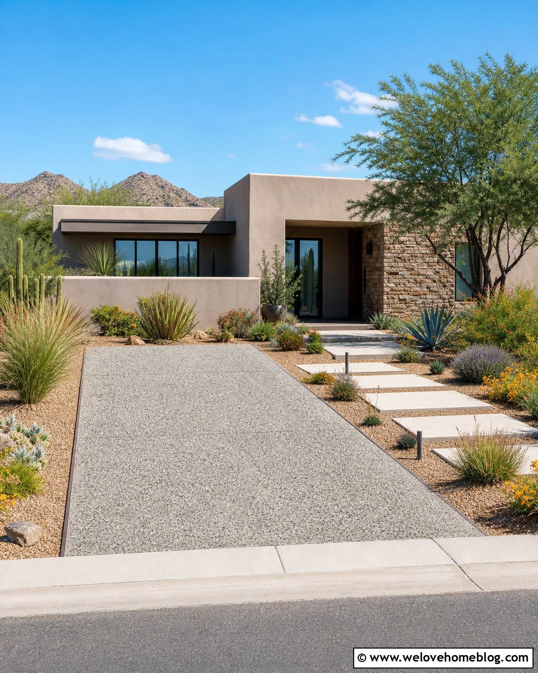Short Driveway With Drought Tolerant Landscaping - 25 short driveway ideas