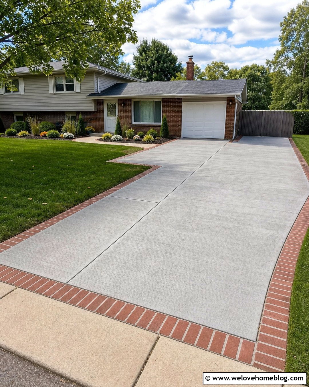Side Bay Concrete Driveway Turnaround - 20 Turnaround Driveway Ideas