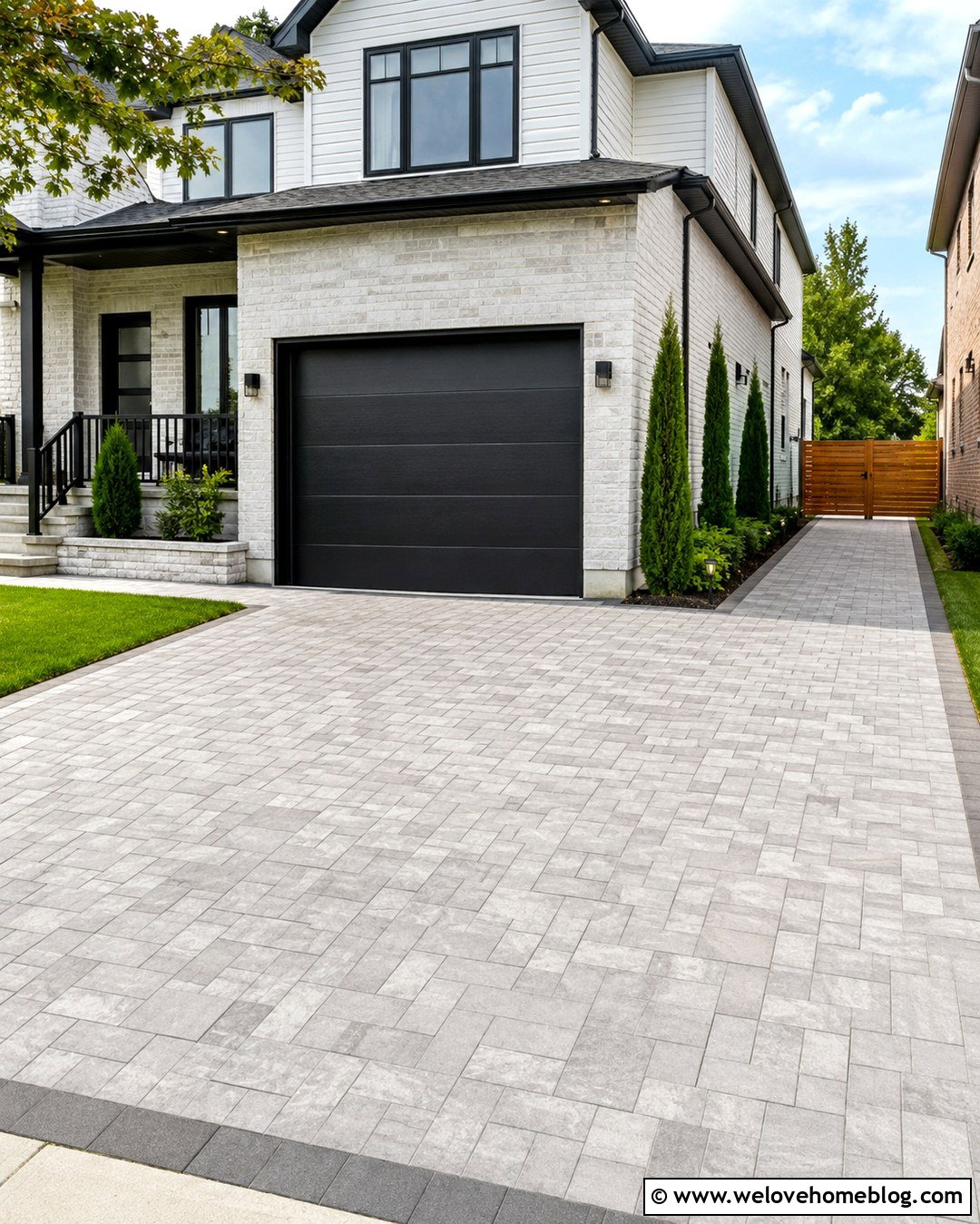 Side Driveway Extension To The Backyard - 20 Expand Driveway Ideas