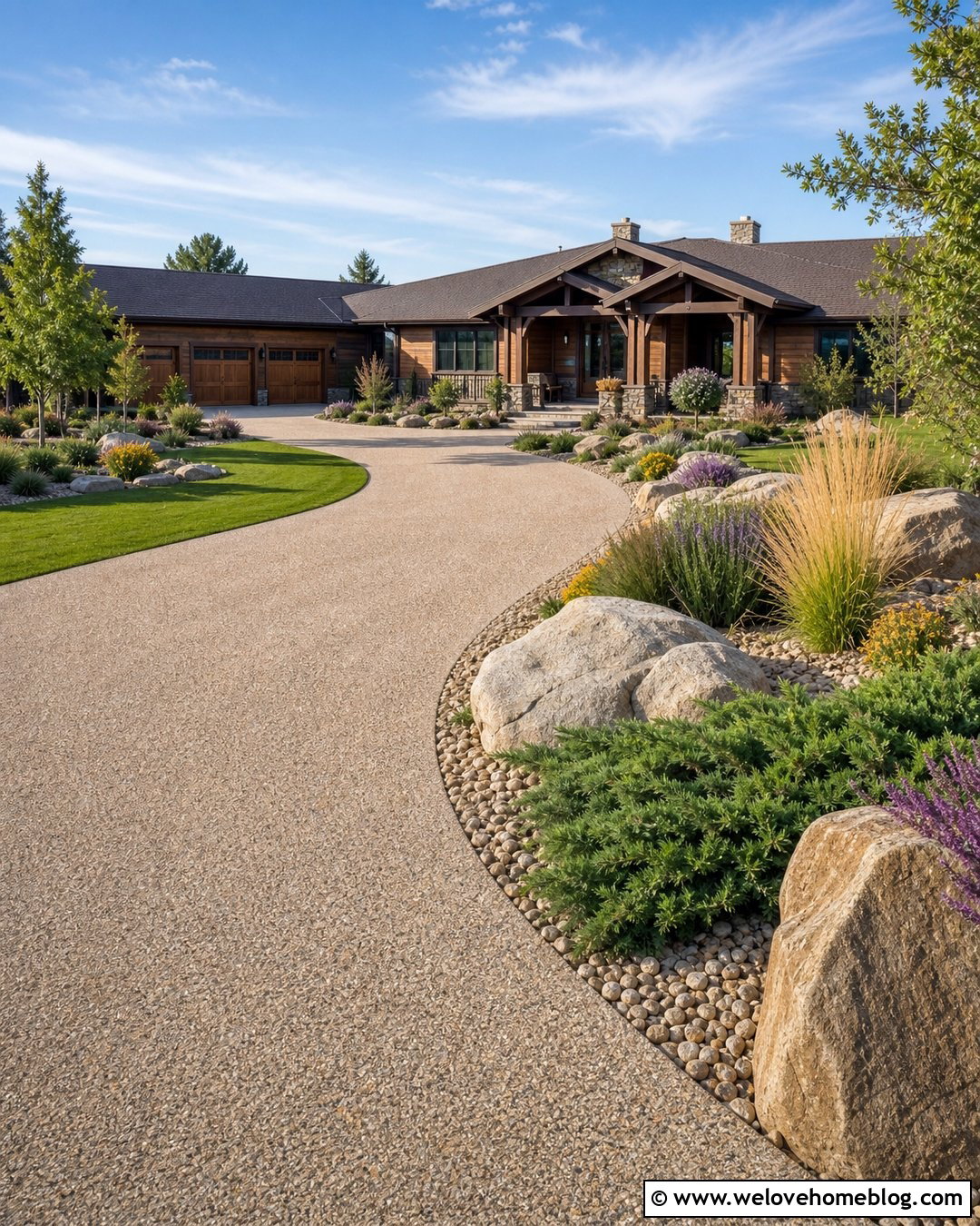 Side Driveway Landscaping With Boulders - 45 side of driveway landscaping ideas