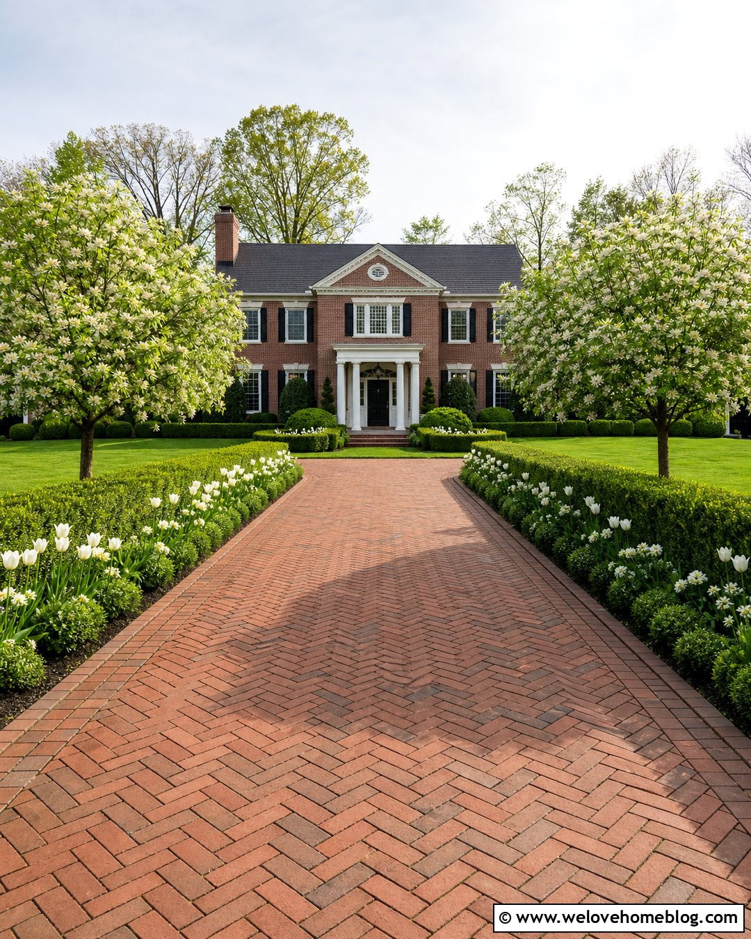 Side Driveway Landscaping With Boxwood - 45 side of driveway landscaping ideas