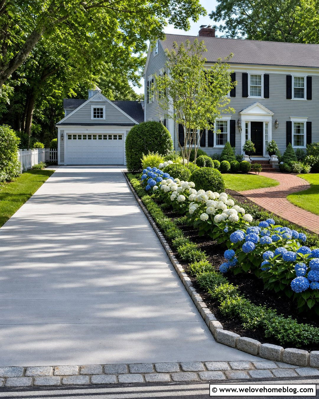 Side Driveway Landscaping With Hydrangeas - 45 side of driveway landscaping ideas
