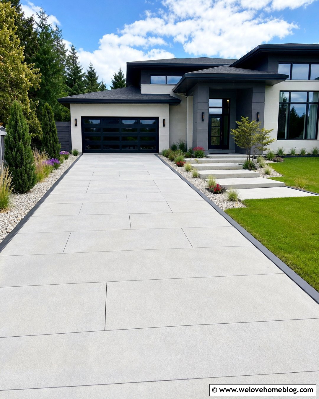 Side Driveway Landscaping With Metal Edging - 45 side of driveway landscaping ideas