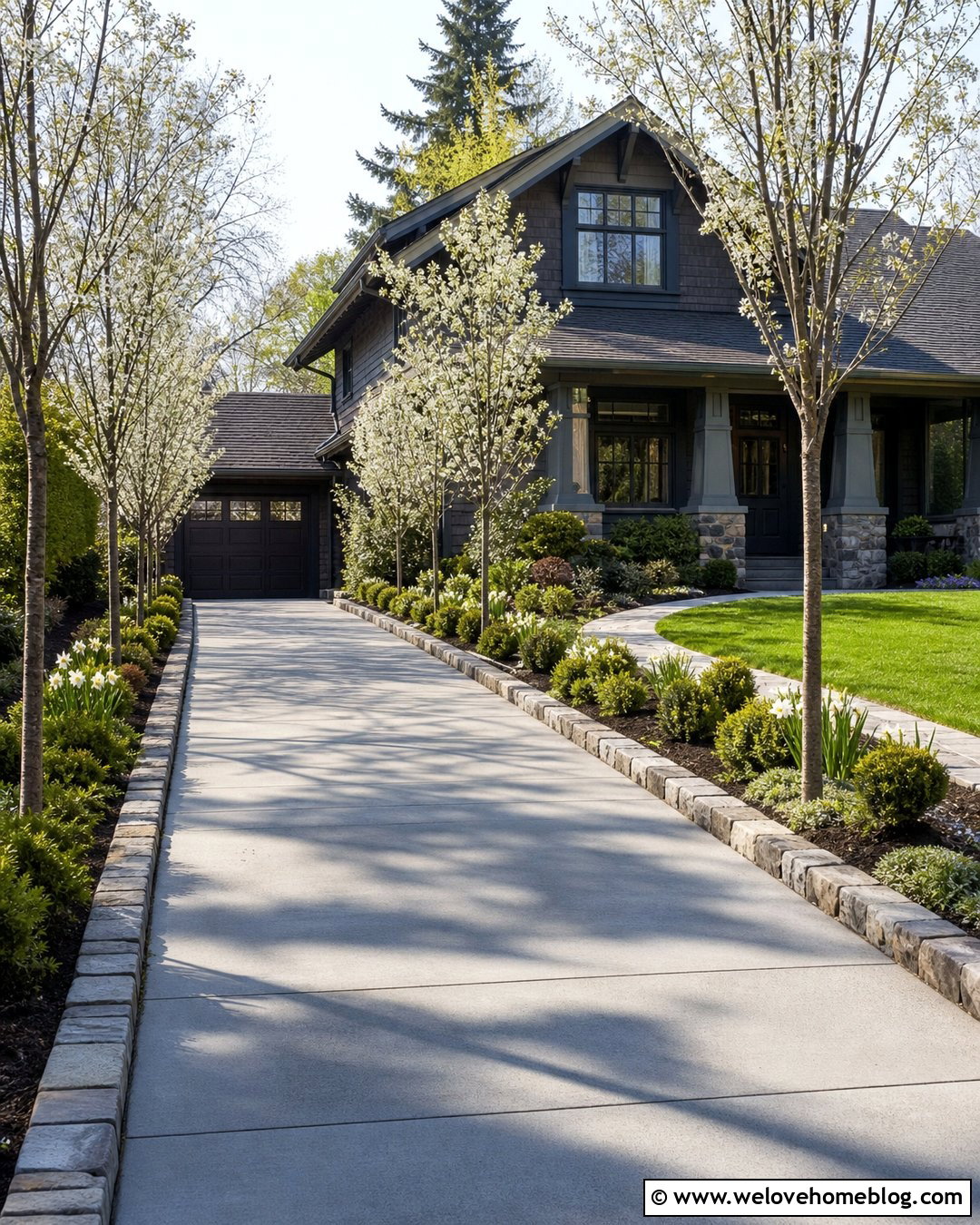 Side Driveway Landscaping With Small Trees - 45 side of driveway landscaping ideas