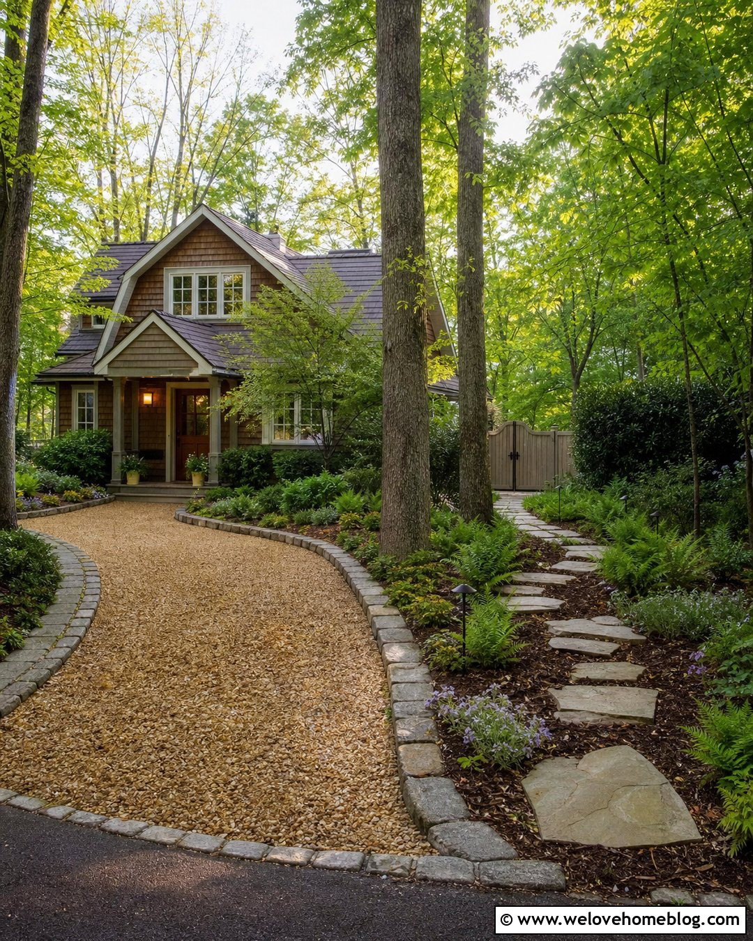 Side Driveway Landscaping With Stepping Stones - 45 side of driveway landscaping ideas