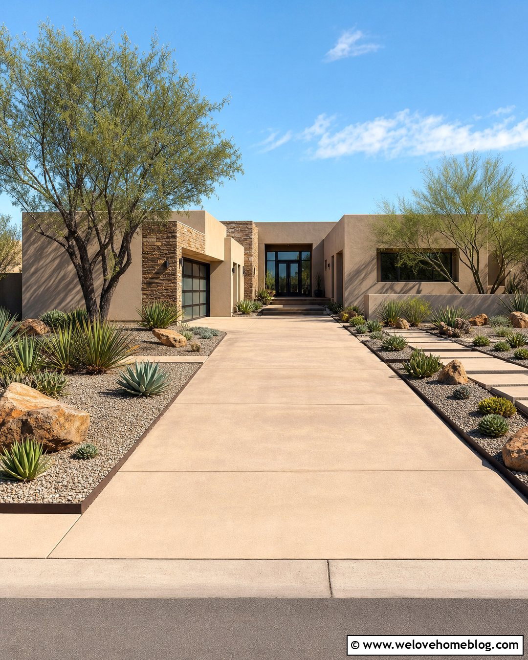 Side Driveway Landscaping With Succulents - 45 side of driveway landscaping ideas
