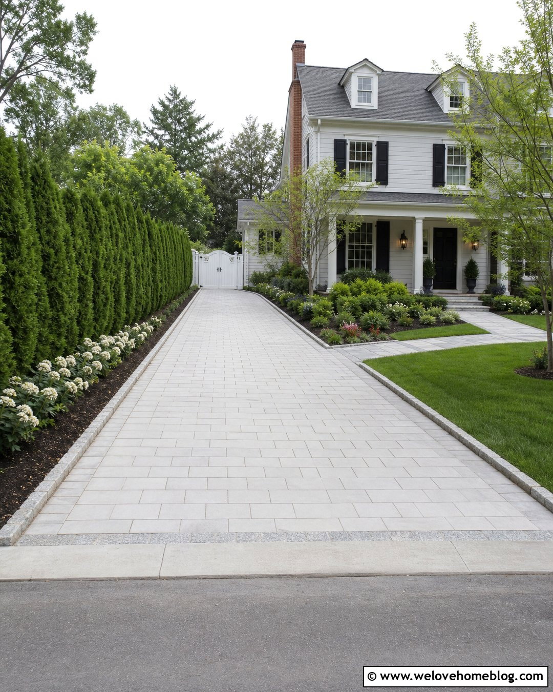 Side Driveway Landscaping With a Privacy Hedge - 45 side of driveway landscaping ideas