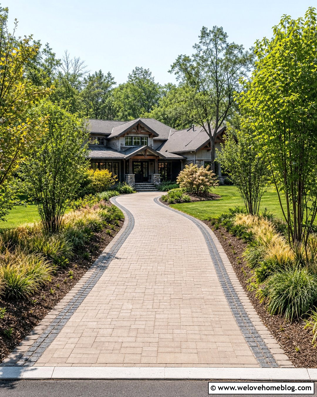 Side Driveway Landscaping for a Curved Driveway - 45 side of driveway landscaping ideas