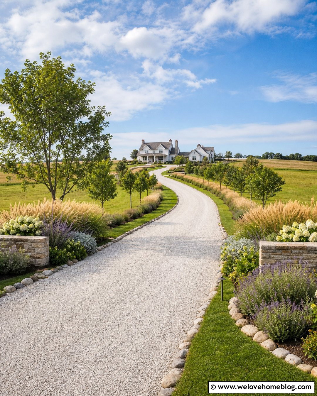 Side Driveway Landscaping for a Long Driveway - 45 side of driveway landscaping ideas