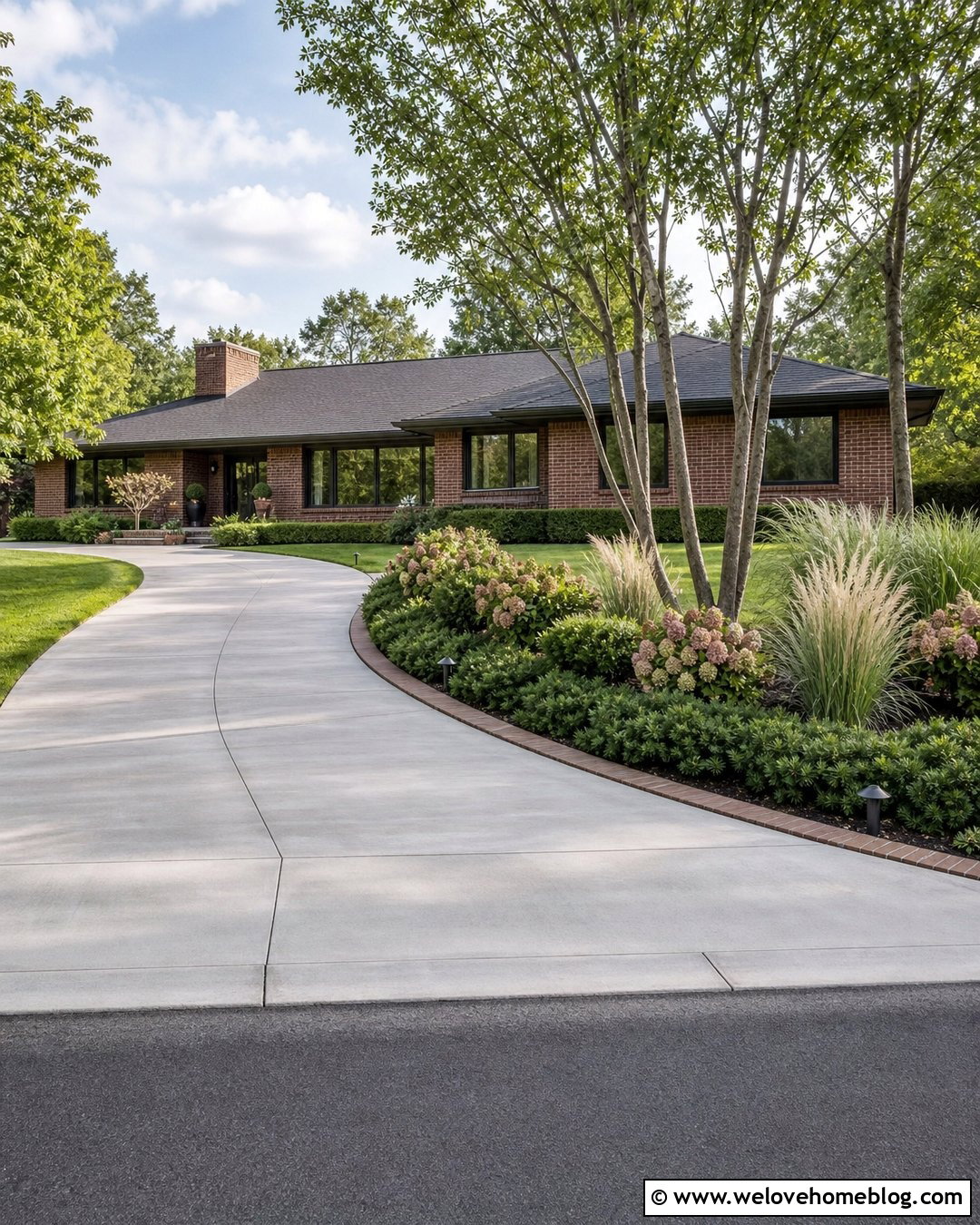 Side Driveway Landscaping for a Ranch House - 45 side of driveway landscaping ideas