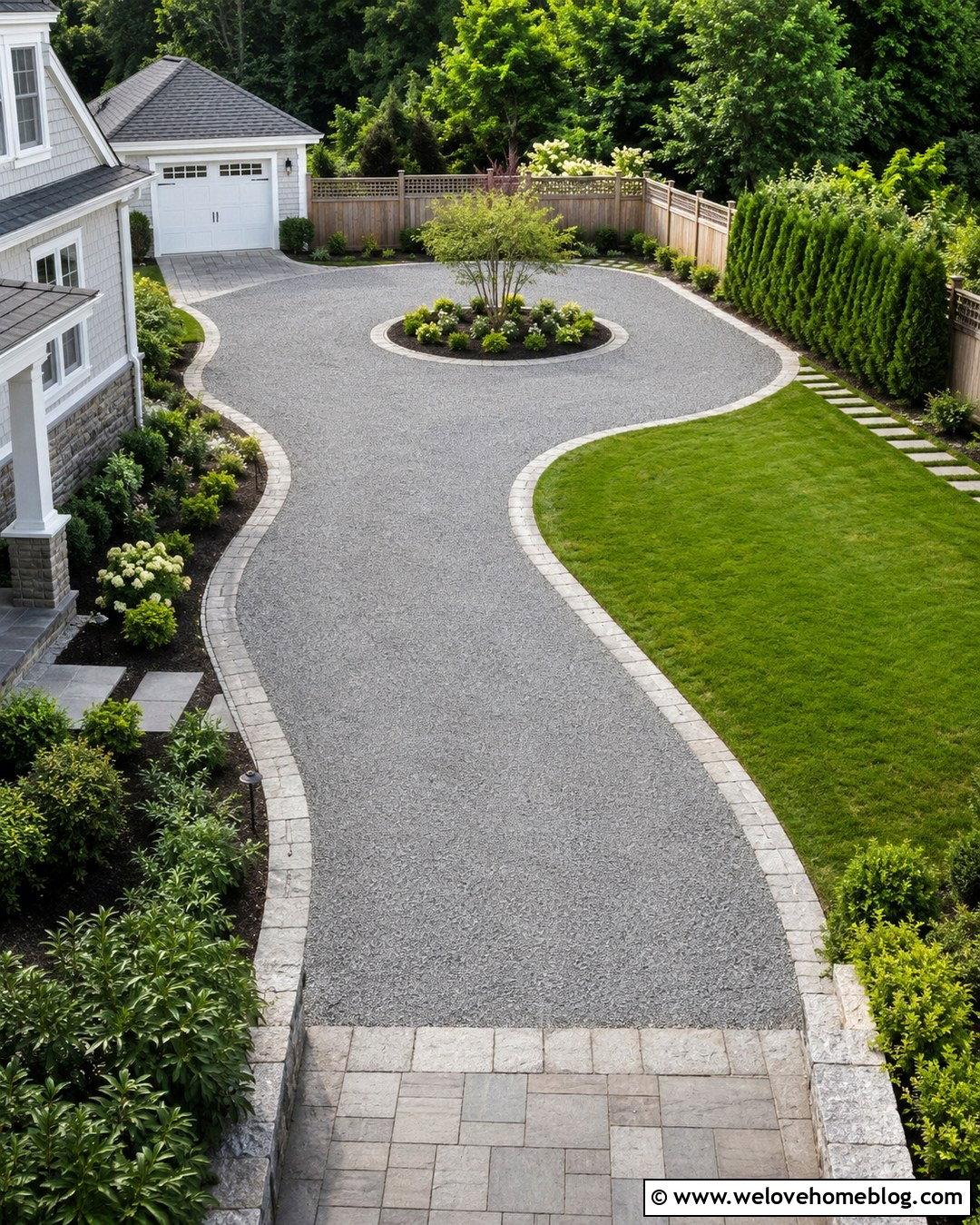 Side Driveway With Backyard Turnaround - 20 Driveway Side Of House Ideas