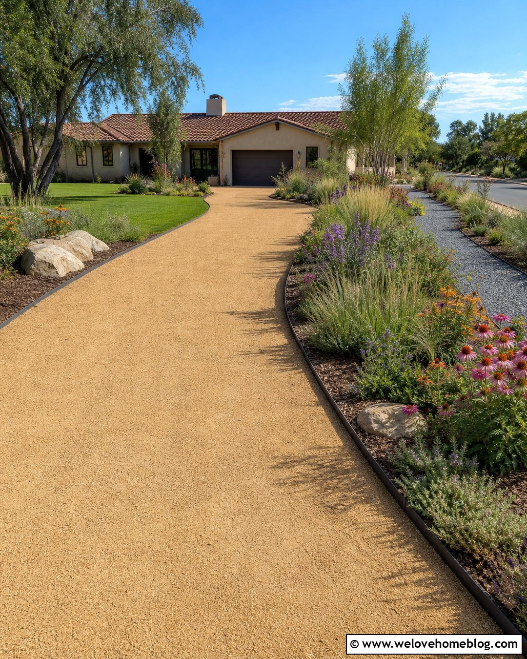 Side Driveway With Pollinator Garden - 20 side driveway landscaping ideas