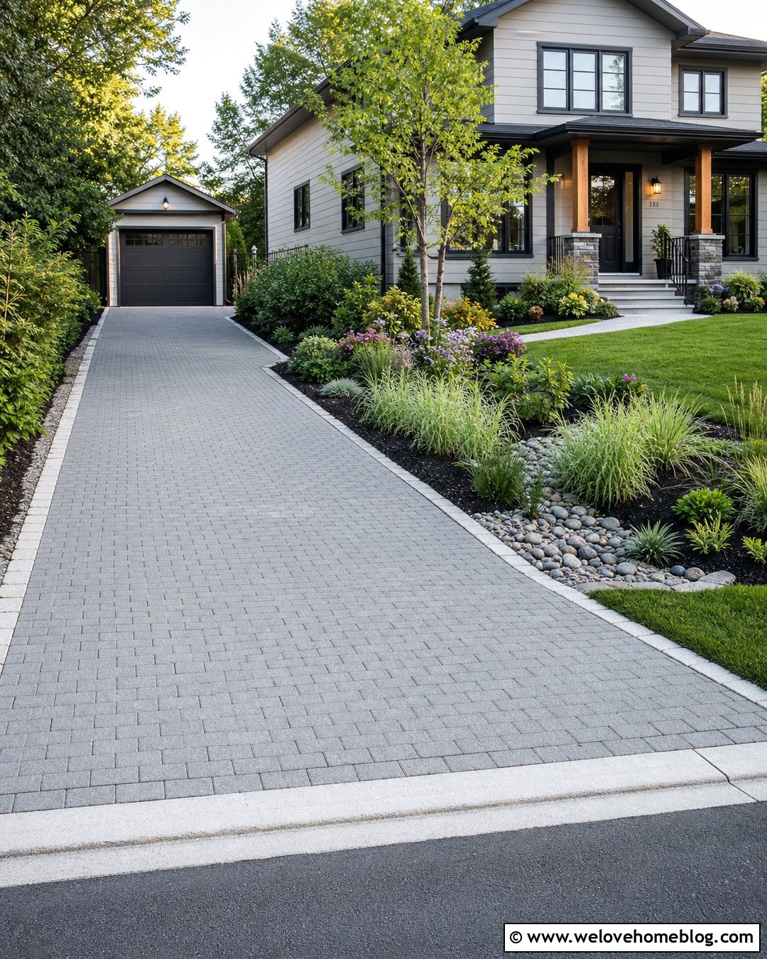 Side Driveway With Rain Garden - 20 side driveway landscaping ideas