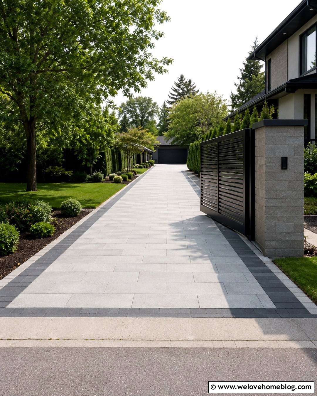 Side Driveway With Sliding Gate - 20 Side Of House Driveway Ideas