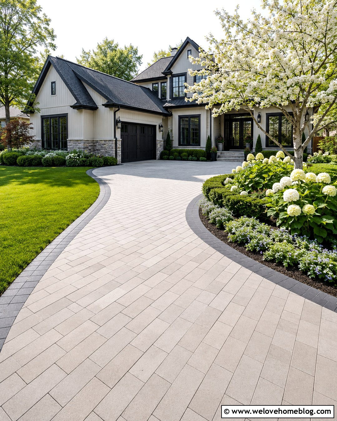 Side Garage L Shaped Driveway - 20 L Shape Driveway Ideas