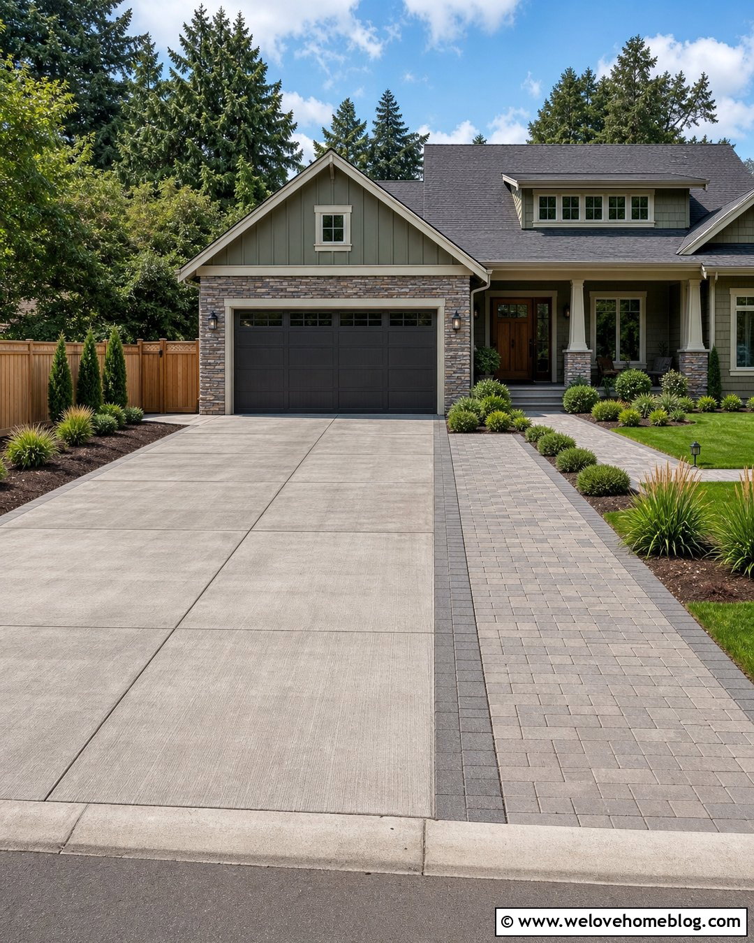 Side Paver Driveway Extension - 25 Driveway Extra Parking Ideas