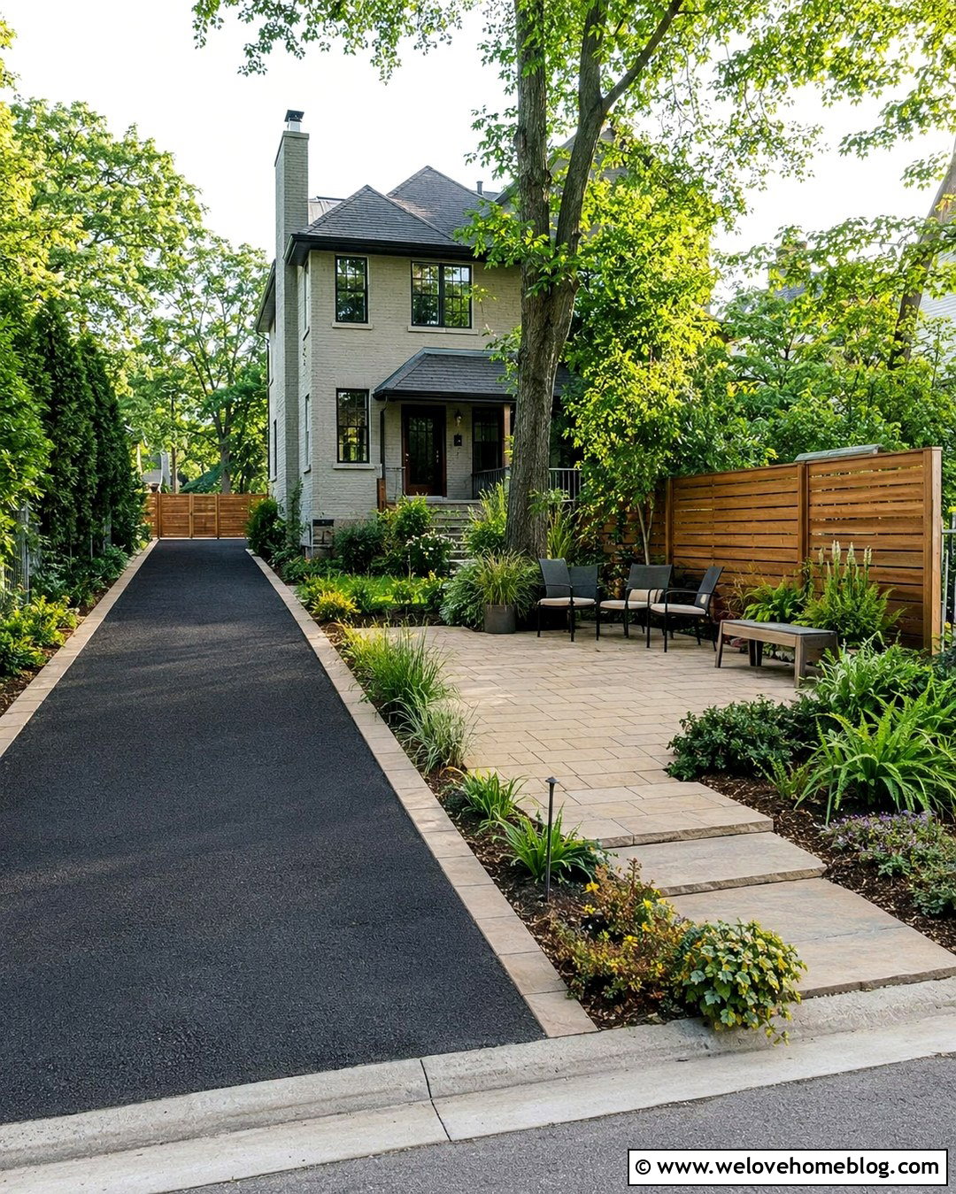Side Yard Patio Next To Driveway - 20 Patio Next To Driveway Ideas