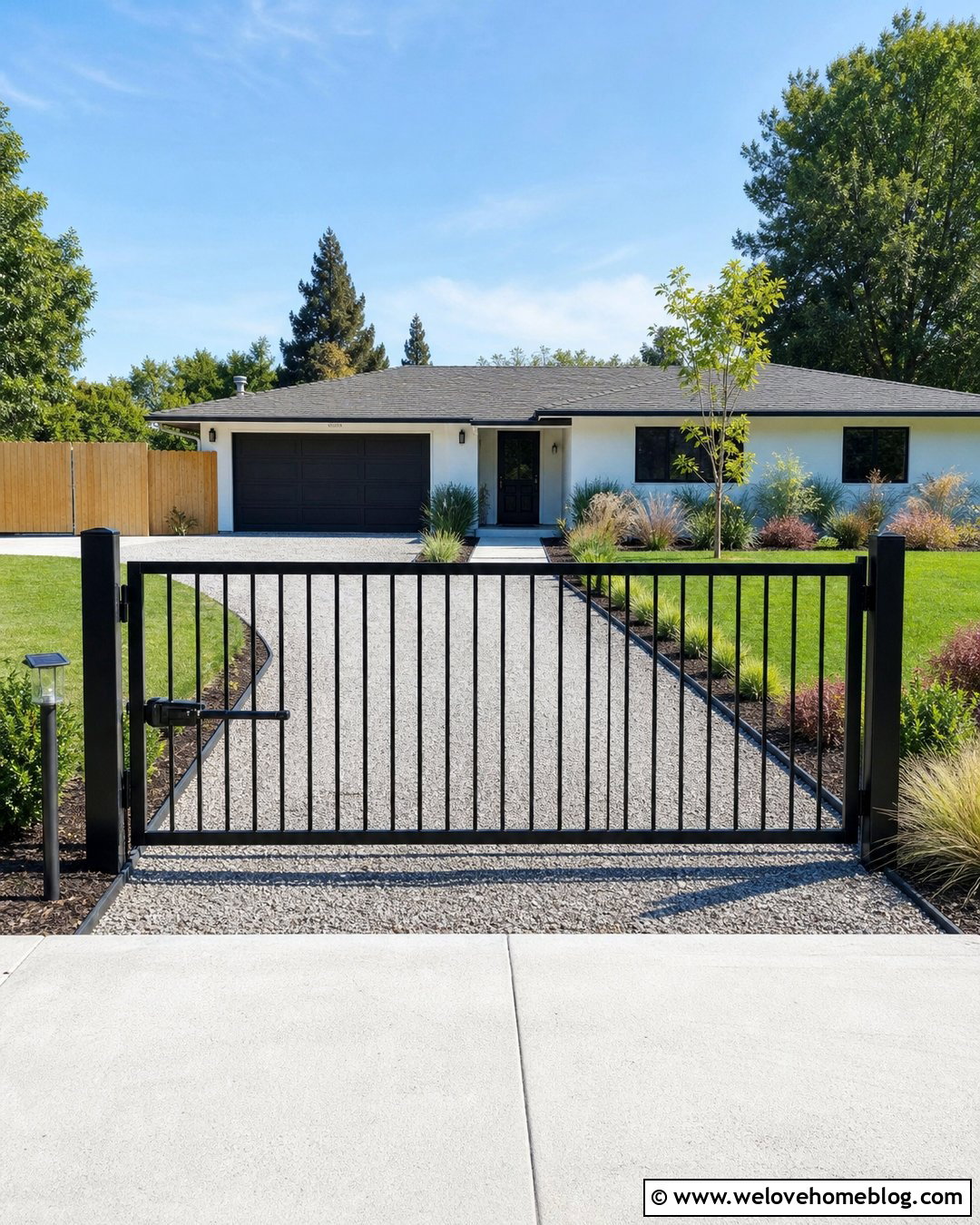 Simple Automatic Steel Gate Entrance
