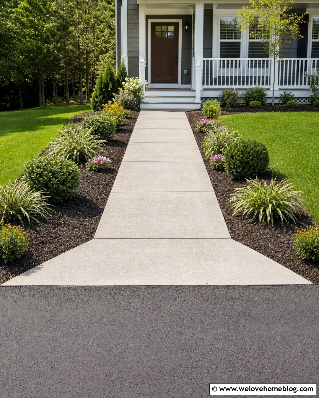 20 Concrete Walkway From Driveway to Front Door Ideas to Try