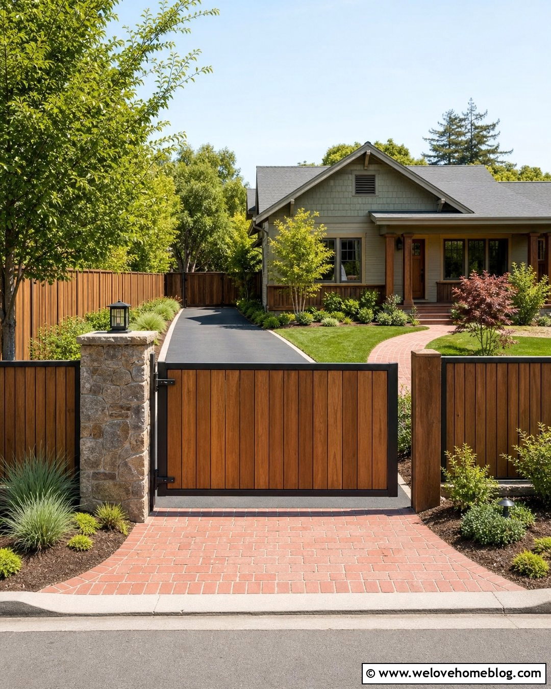 Single Swing Driveway Gate - 40 unique driveway gates