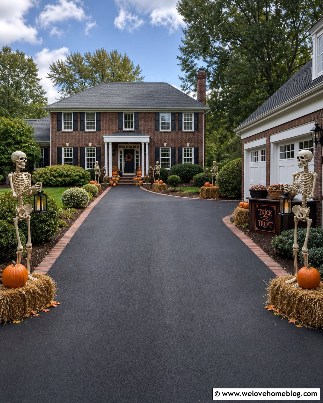 Skeleton Guard Trick Or Treat Driveway - 25 Trick Or Treat Driveway Ideas