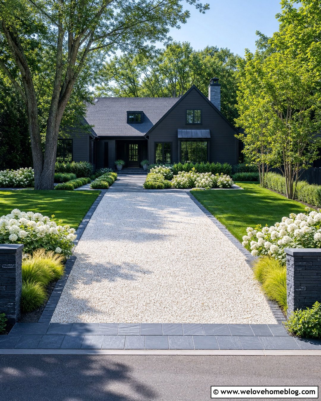 Slate Gravel Driveway Edging - 25 Gravel Driveway Edging Ideas
