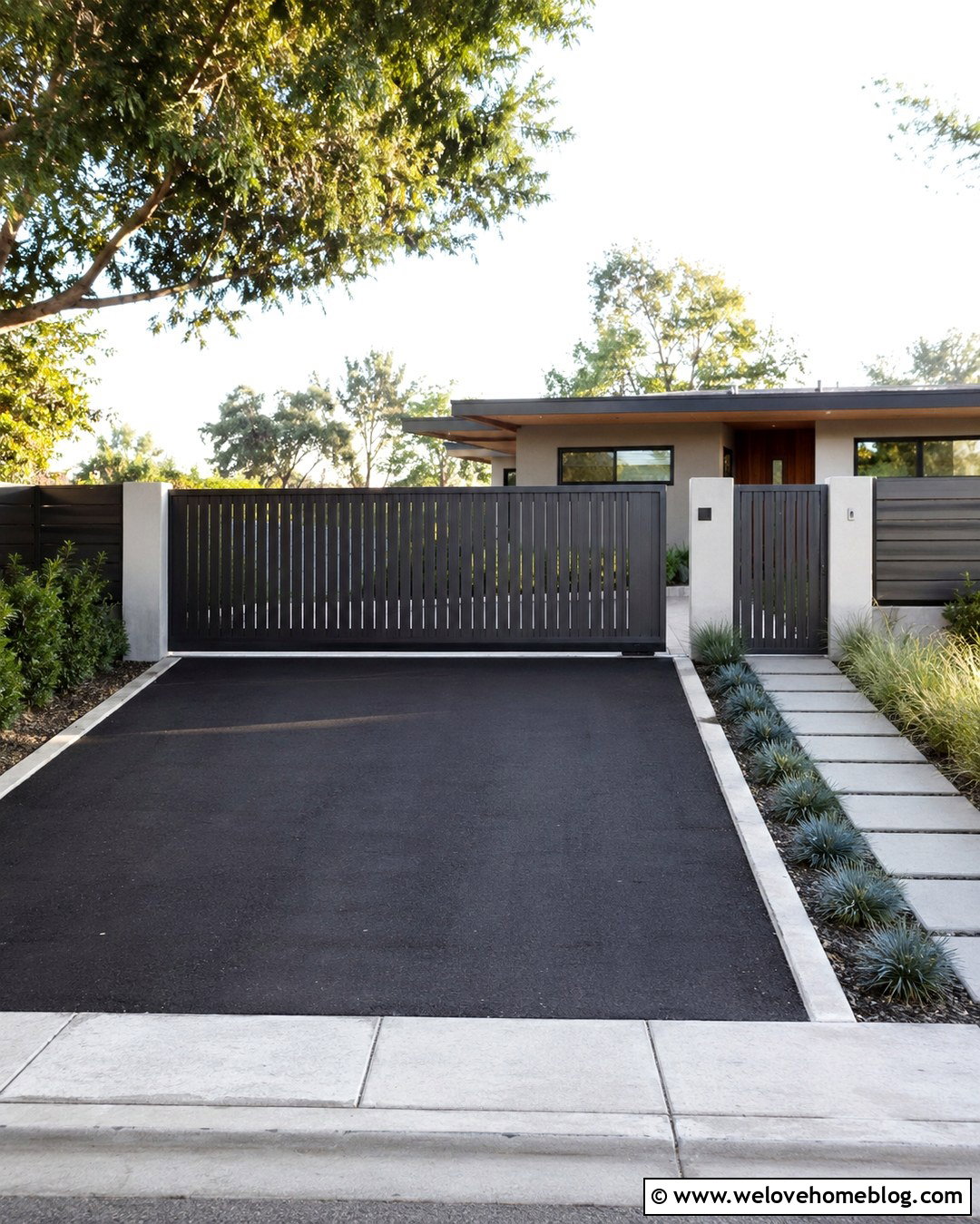 Sliding Aluminum Driveway Gate - 20 driveway & walkway aluminum gates ideas