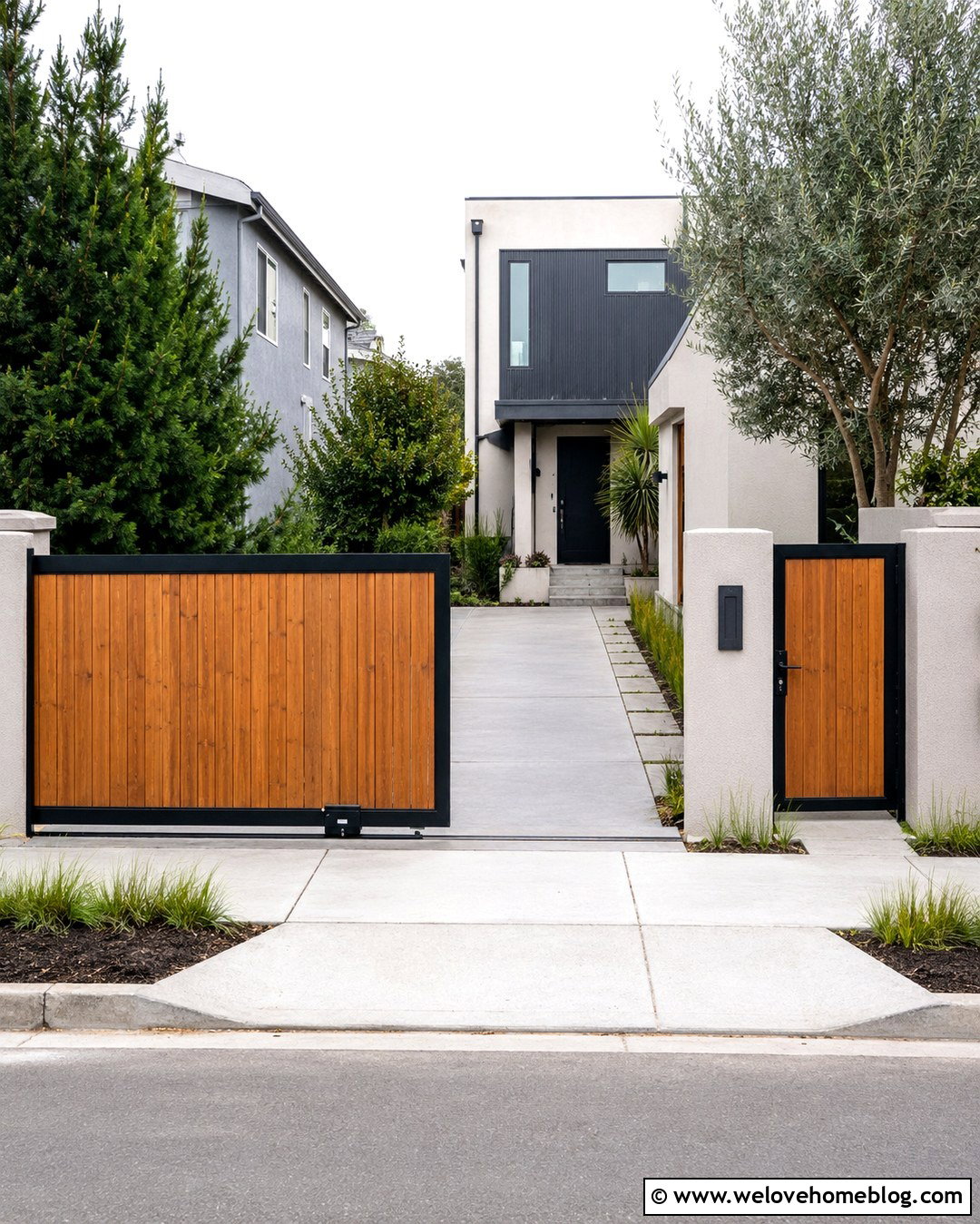 Sliding Driveway Gate For A Short Driveway - 20 Choosing A Driveway Gate Ideas
