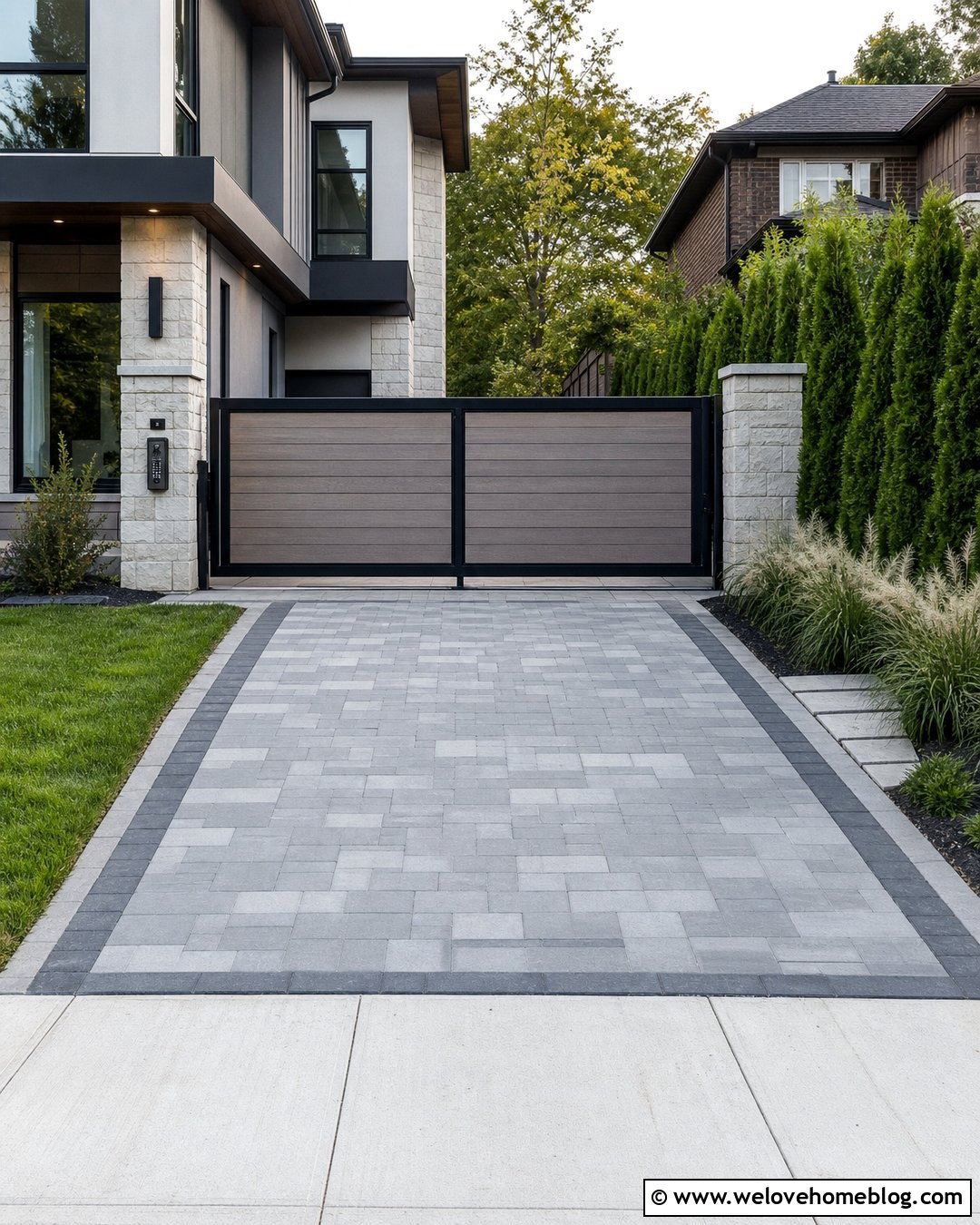 Sliding Driveway Gate For Small Spaces - 35 entrance gates driveway ideas