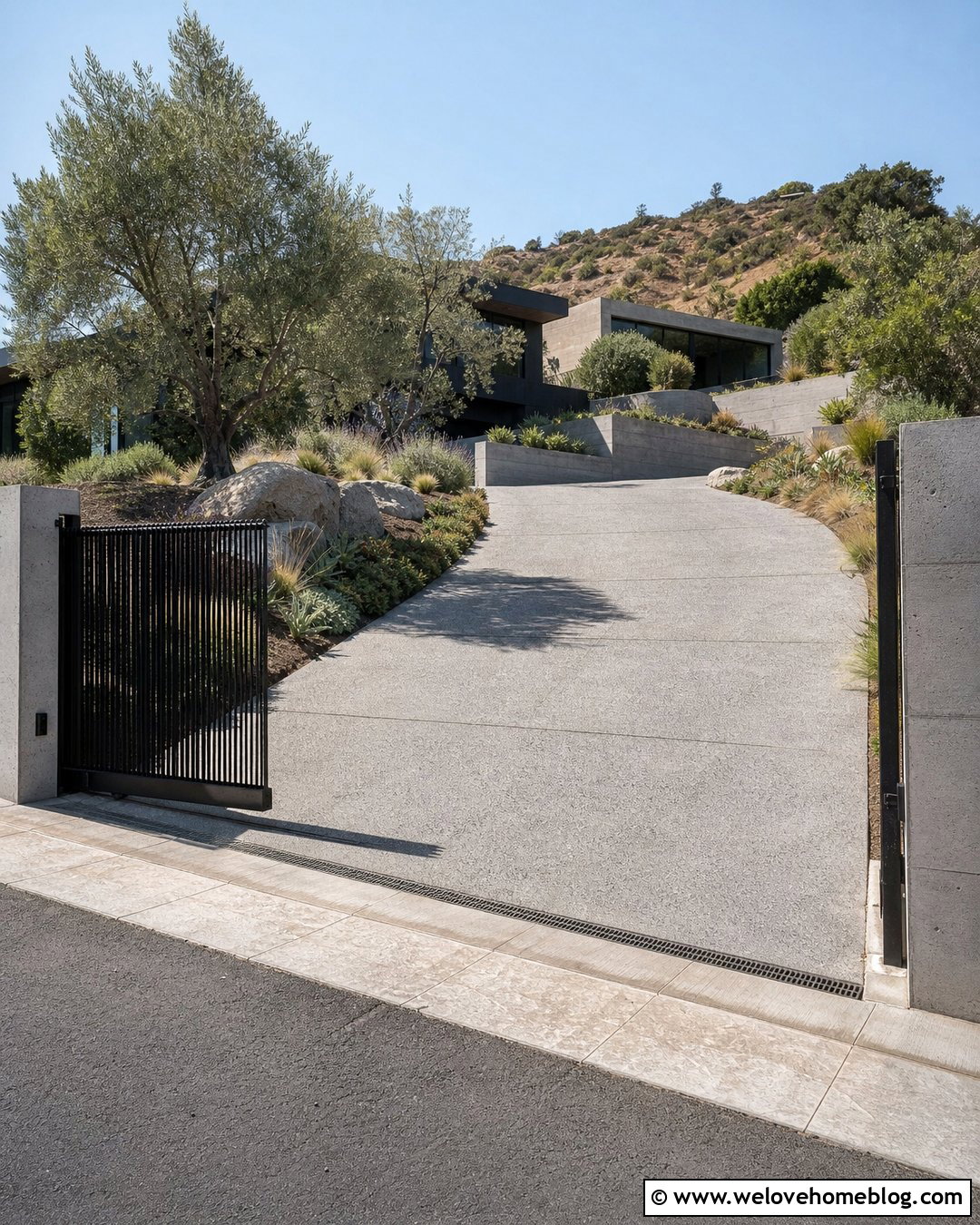 Sliding Gate For Sloped Driveway - 35 sliding gate driveway ideas