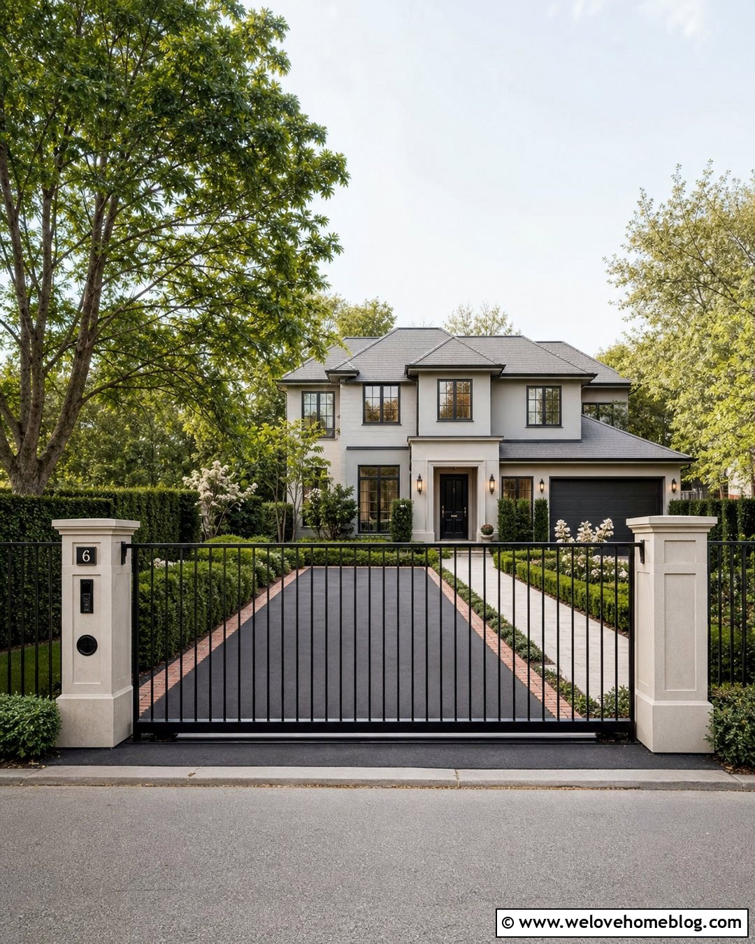 Sliding Steel Driveway Gate - 20 steel driveway gate ideas