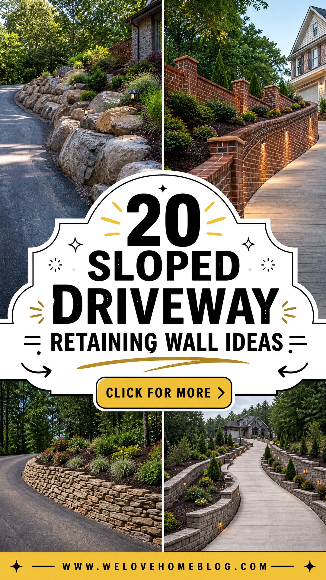20 Sloped Driveway Retaining Wall Ideas for Smart Erosion Control - 20 Sloped Driveway Retaining Wall Ideas for Smart Erosion Control