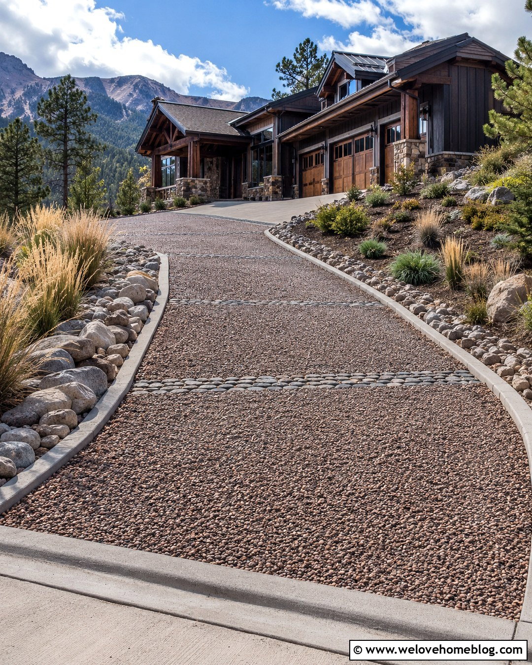 Sloped Geocell Driveway With Crushed Granite - 20 Geocell Driveway Ideas