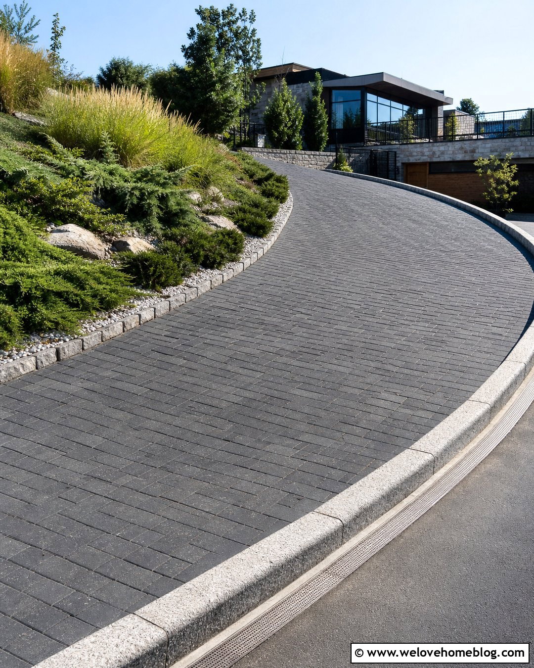 20 Paved Driveway With Stone Border Ideas for a Refined Finish