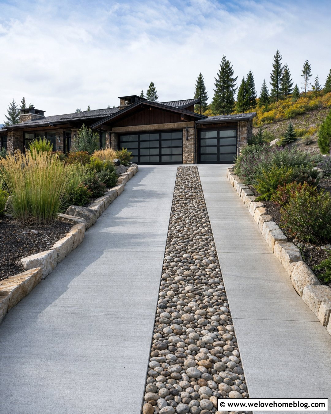 20 Ribbon Driveway Ideas for Charming, Greener Home Entrances