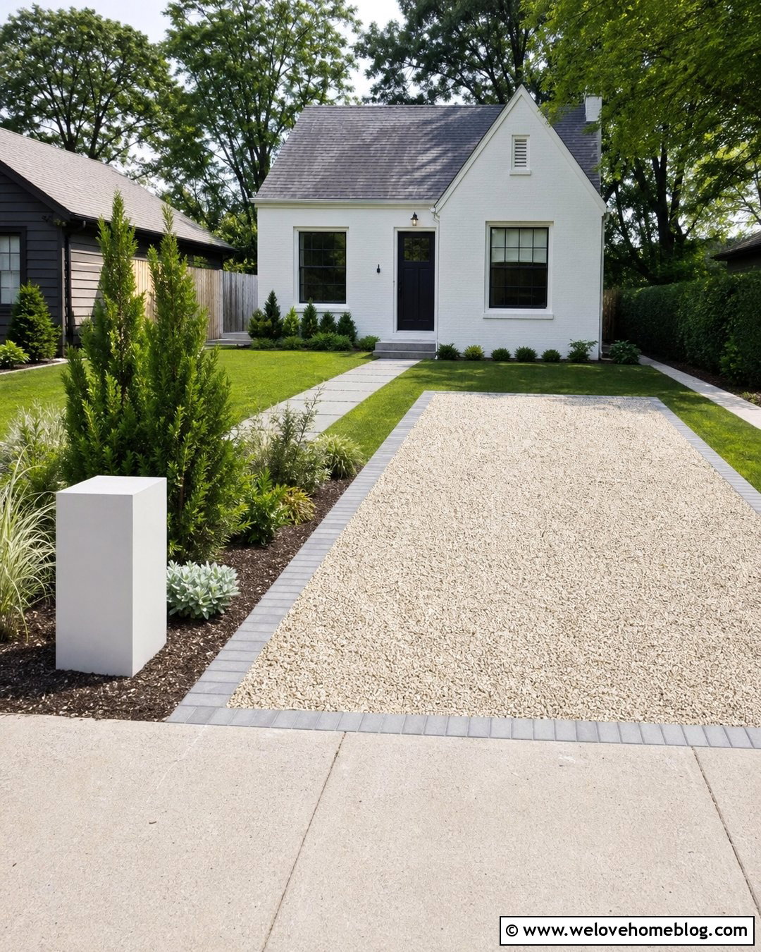 Small Block Paving And Gravel Driveway - 20 Block Paving And Gravel Driveway Ideas