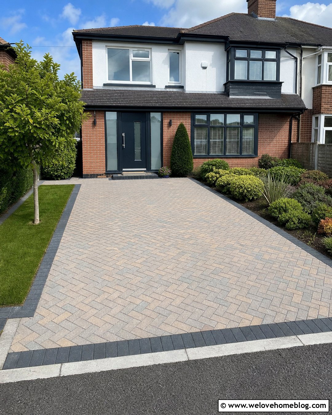 Small Block Paving Driveway With Grass Border - 25 Small Driveway Uk Ideas
