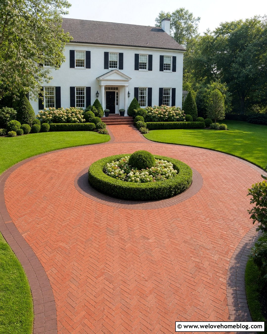 Small Brick Circular Driveway