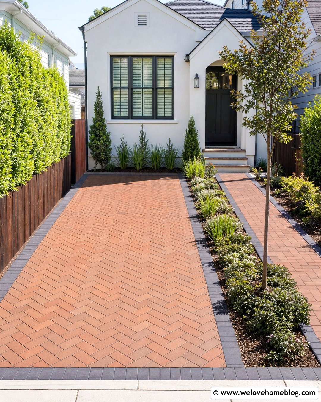 Small Brick Driveway - 35 Brick Driveway Ideas