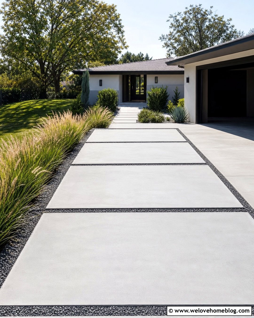 Small Concrete Driveway With Gravel Strips - 20 Very Small Driveway Ideas