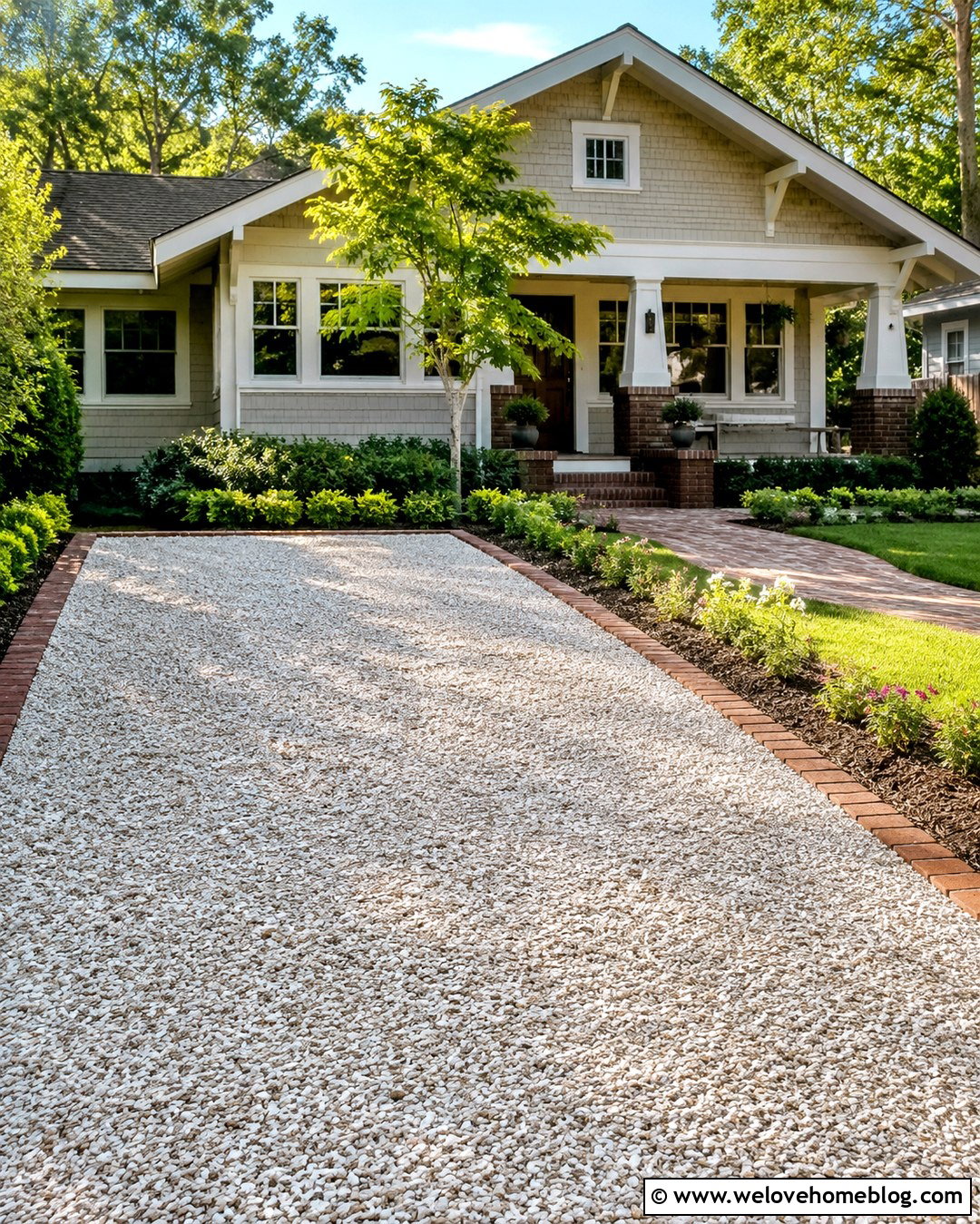 Small Crushed Shell Driveway For A Bungalow - 20 Crushed Shell Driveway Ideas