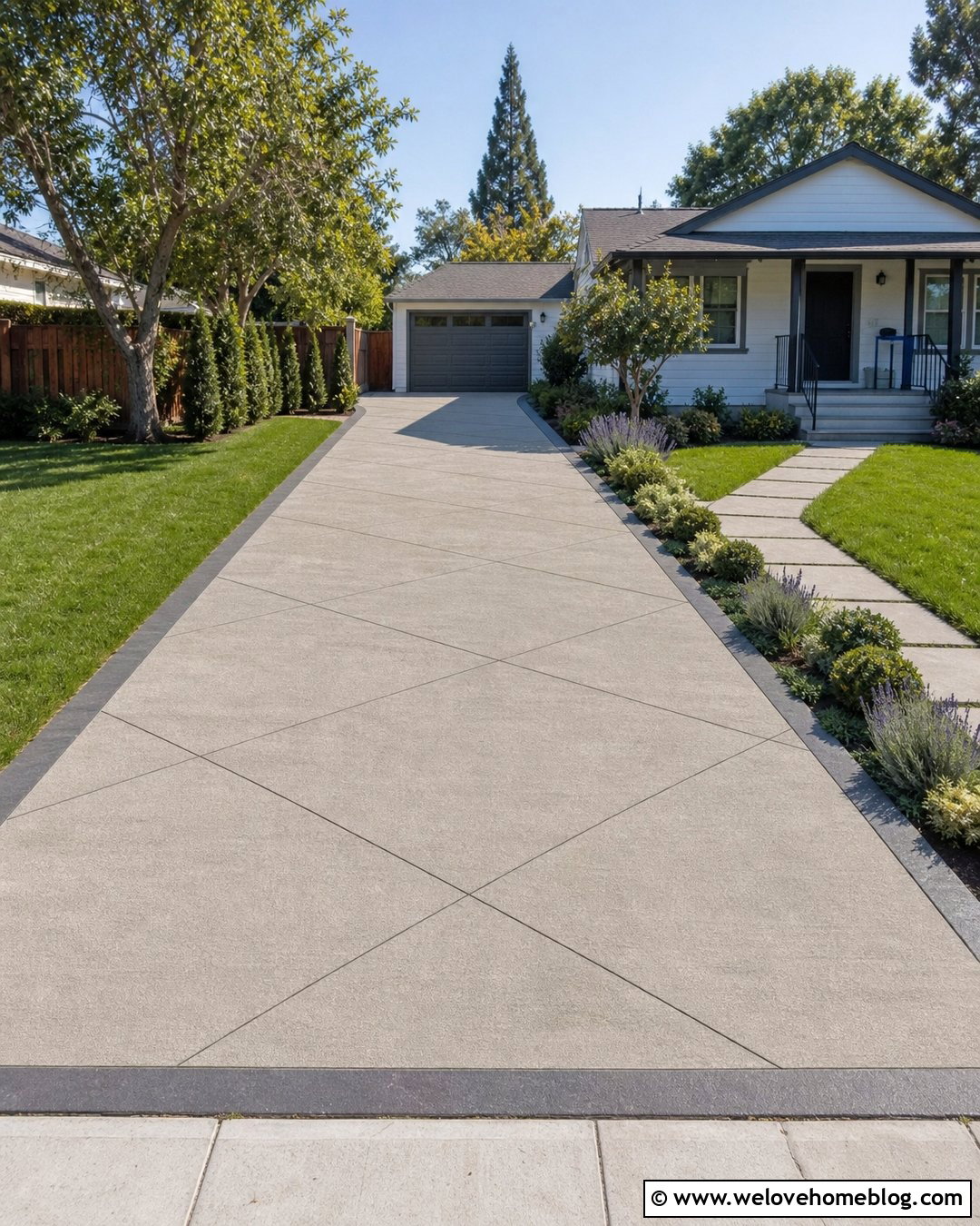 Small Diamond Cut Concrete Driveway - 20 Diamond Cut Concrete Driveway Ideas