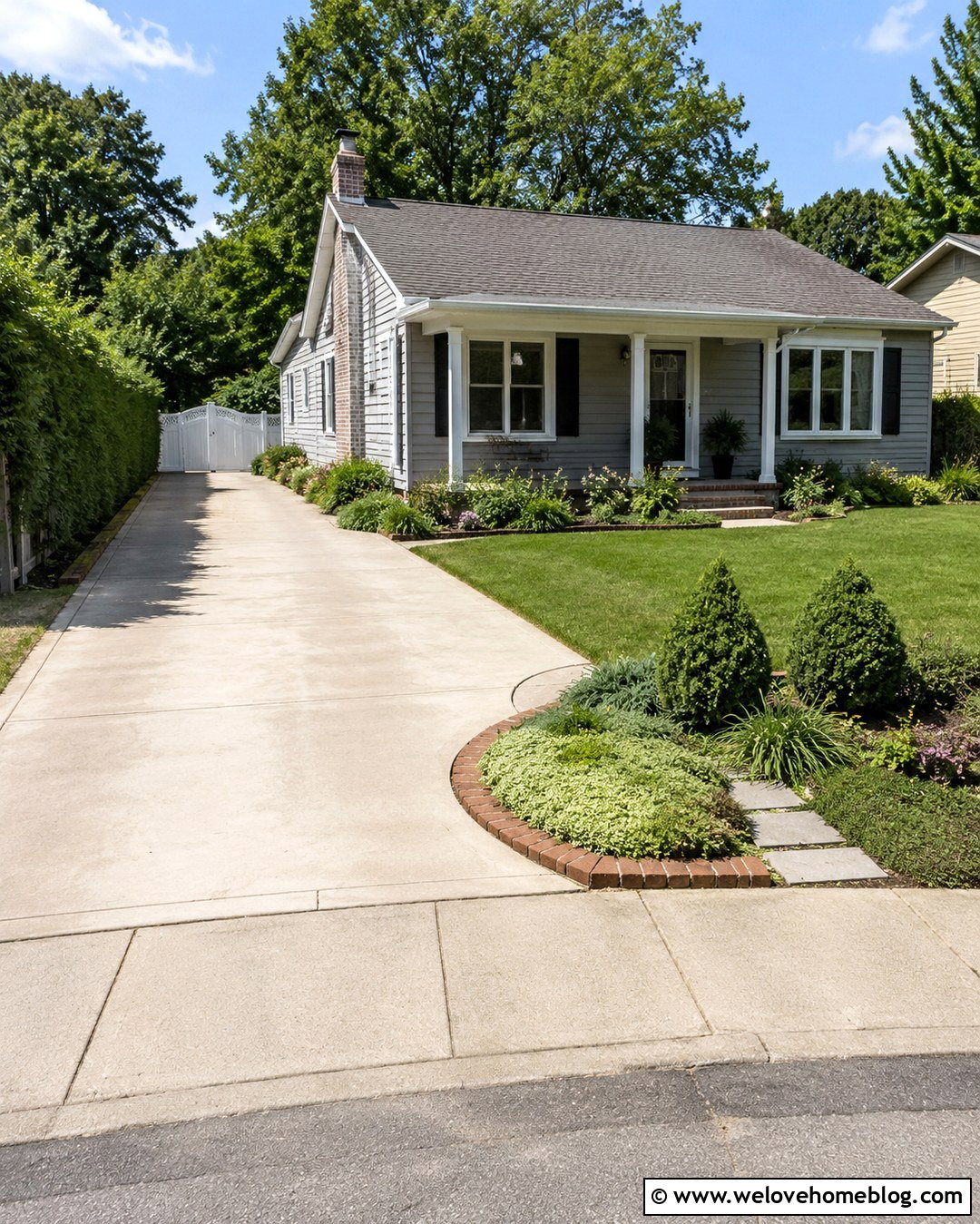 Small Driveway Corner With Ground Cover - 20 corner driveway landscaping ideas